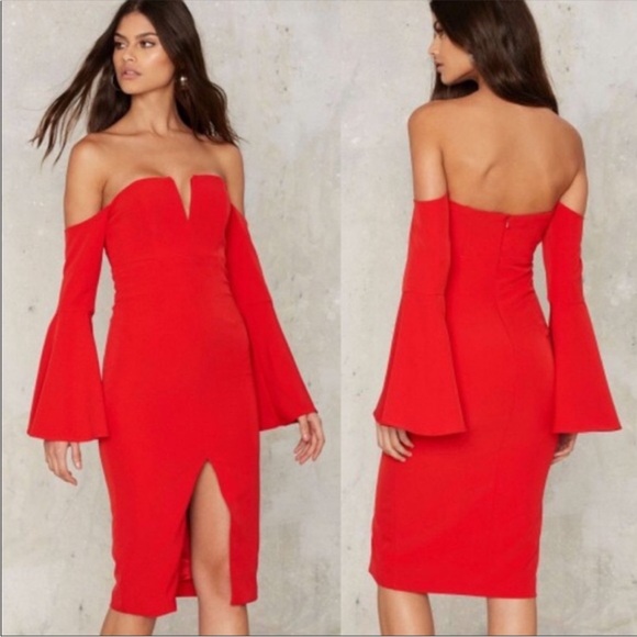 ◾️Bardot Jasmine Split Dress - Picture 1 of 16